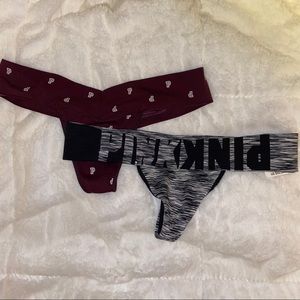 NWT PINK thongs (set of 2)
